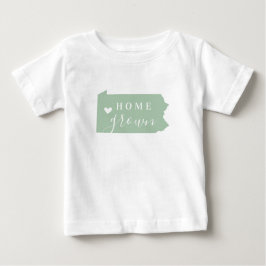 Pennsylvania Zuhause Grown | Editierbarer Staat Co Baby T-shirt