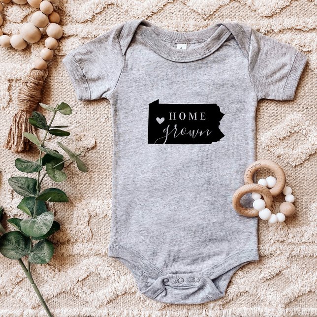 Pennsylvania Zuhause Grown Staat T-Shirt Baby Strampler (Von Creator hochgeladen)