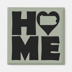 Pennsylvania Zuhause Heart Staat Kühlschrankmagnet
