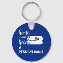 Pennsylvania Zuhause ist das Herz Schlüsselanhänger