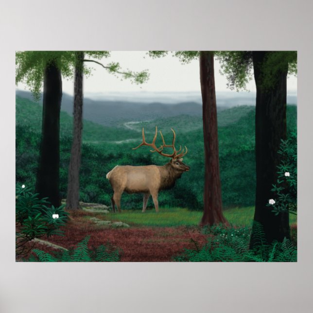Pennsylvanian Elk Poster (Vorne)