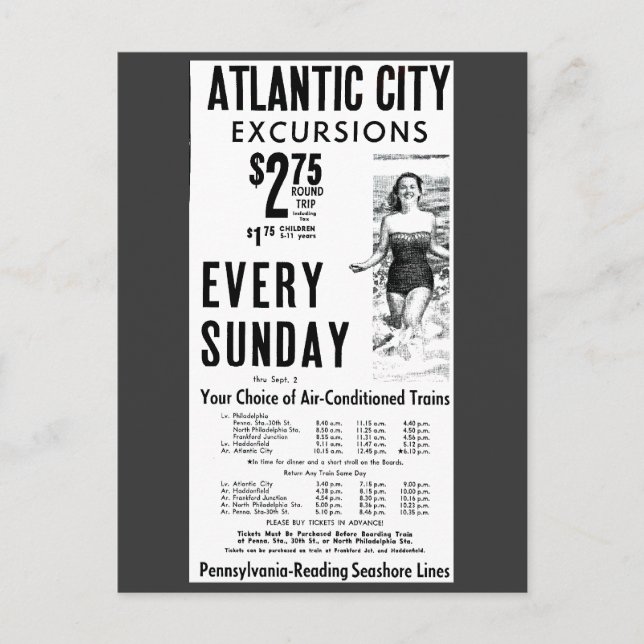 Pennsylvanie Lecture Seashore Lines 1962 Carte pos (Devant)