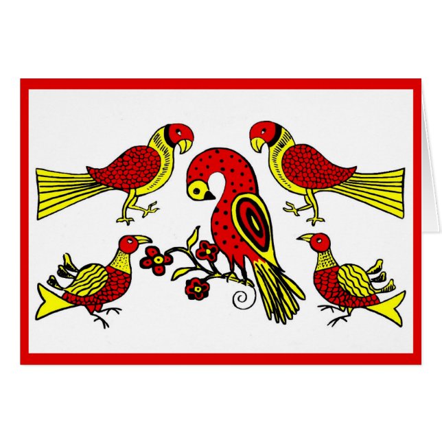Pennsylvanie oiseaux d'art populaire allemand (Devant Horizontal)