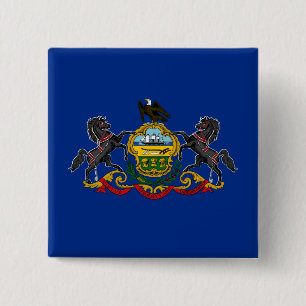 Pennsylvanische Flagge Button