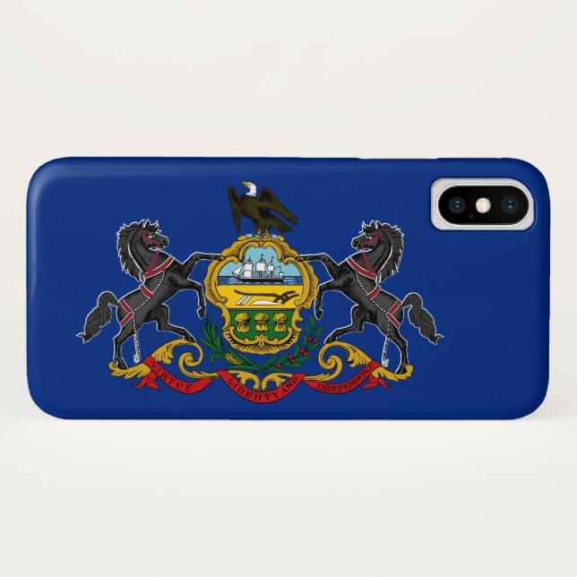 Pennsylvanische Flagge Case-Mate iPhone Hülle (Rückseite (Horizontal))