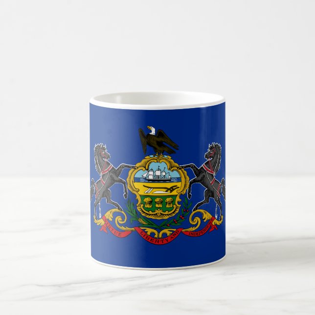 Pennsylvanische Flagge Kaffeetasse (Mittel)