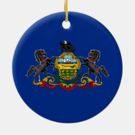 Pennsylvanische Flagge Keramik Ornament