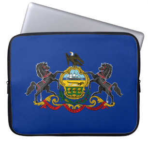 Pennsylvanische Flagge Laptopschutzhülle