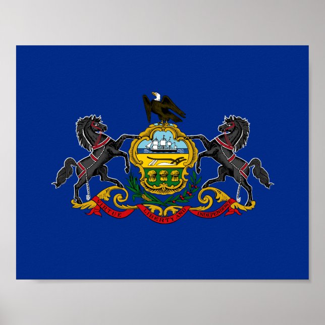 Pennsylvanische Flagge Poster (Vorne)