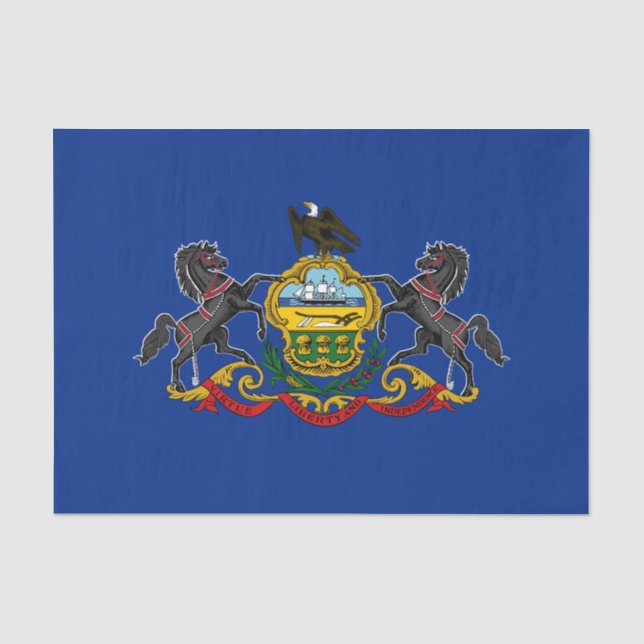 Pennsylvanische Flagge Seidenpapier (Vorderseite)
