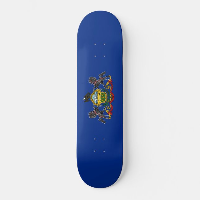 Pennsylvanische Flagge Skateboard (Vorderseite)