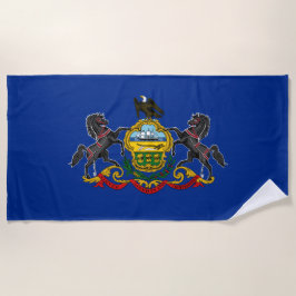Pennsylvanische Flagge Strandtuch