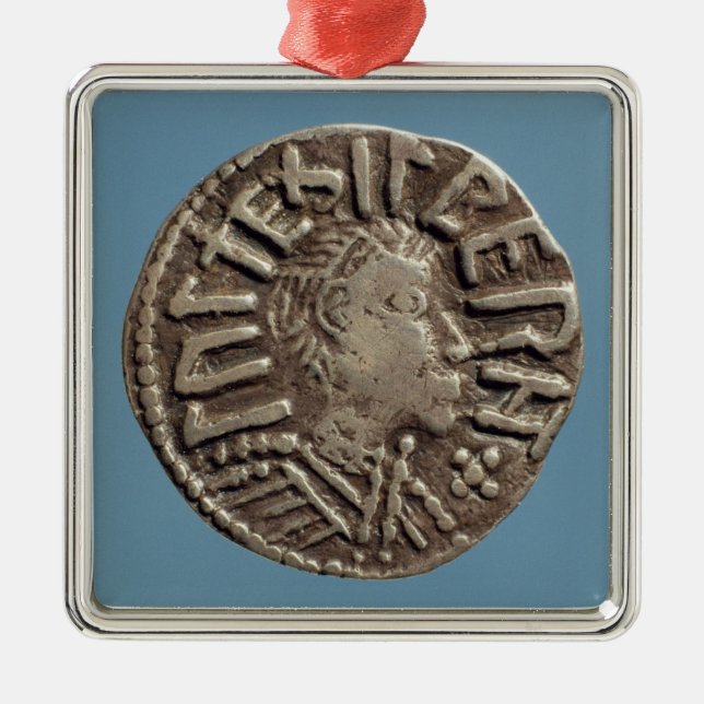 Penny Aethelberht angelsächsischer König Ornament Aus Metall (Vorne)