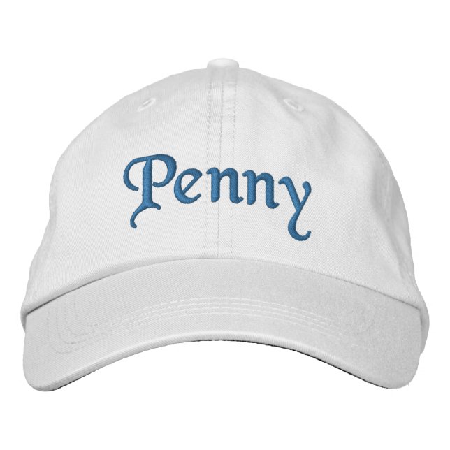 Penny bestickte Baseballkappe / Hat Blue (Vorderseite)