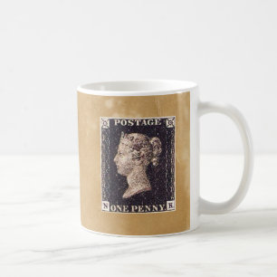 Penny Black Briefmarke Kaffeetasse