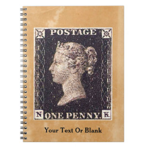Penny Black Briefmarke Notizblock