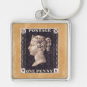 Penny Black Briefmarke Schlüsselanhänger
