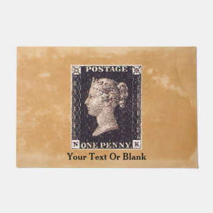 Penny Black Postage-Briefmarke Fußmatte