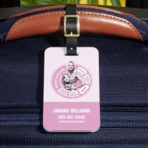 Penny Blossom Info Graphic Gepäckanhänger