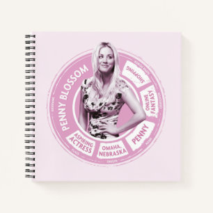Penny Blossom Info Graphic Notizbuch