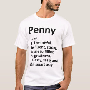 Penny-Definition Personalisierter Name Lustiges We T-Shirt