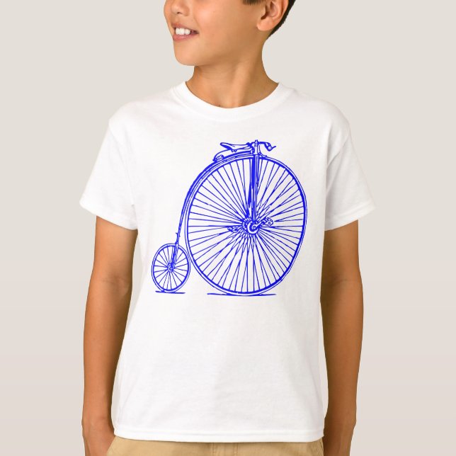 Penny Farthing - Blau T-Shirt (Vorderseite)