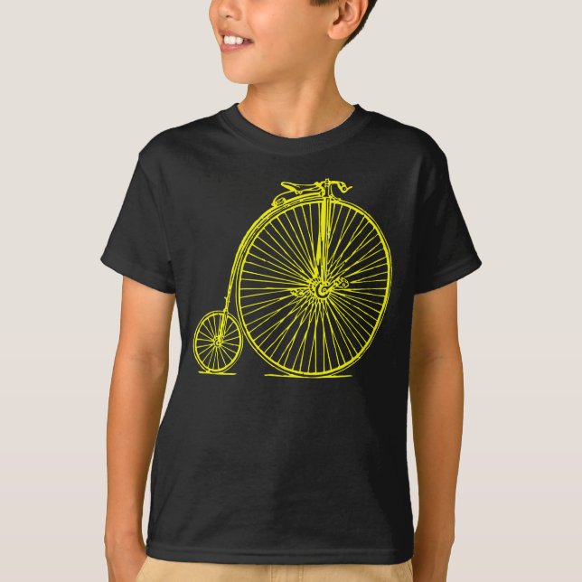 Penny Farthing - Gelb T-Shirt (Vorderseite)