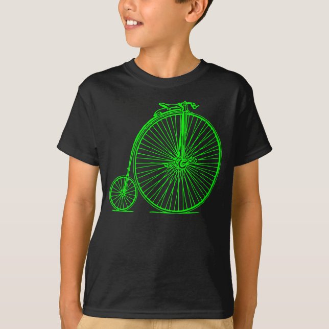 Penny Farthing - grün T-Shirt (Vorderseite)