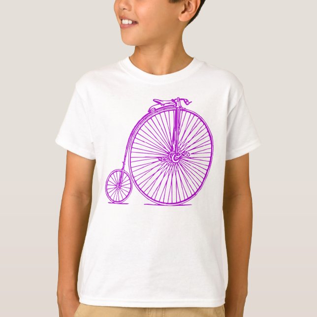 Penny Farthing - Lila T-Shirt (Vorderseite)