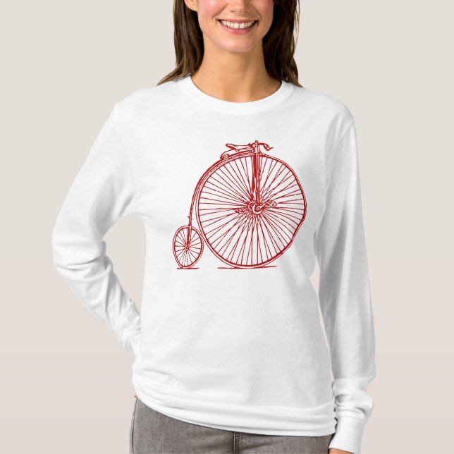 Penny Farthing - Ruby Red T-Shirt (Vorderseite)