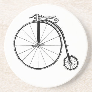 Penny Farthing Vintag Bicycle Illustration Getränkeuntersetzer