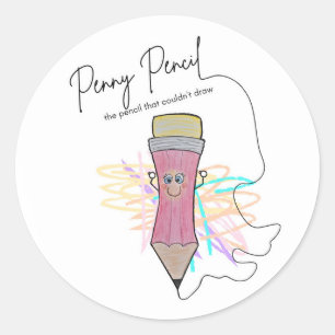 Penny Pencil Aufkleber