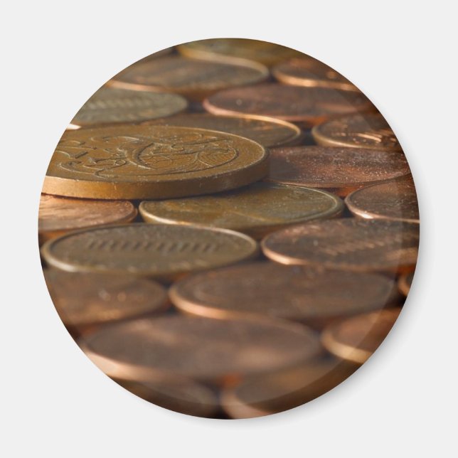 Penny Pennies Coins Money Magnet (Vorne)