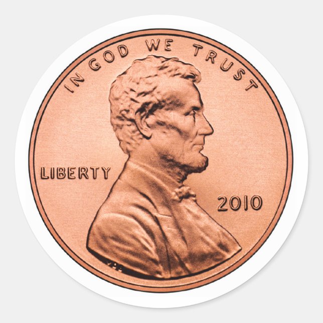 Penny Runder Aufkleber (Vorderseite)