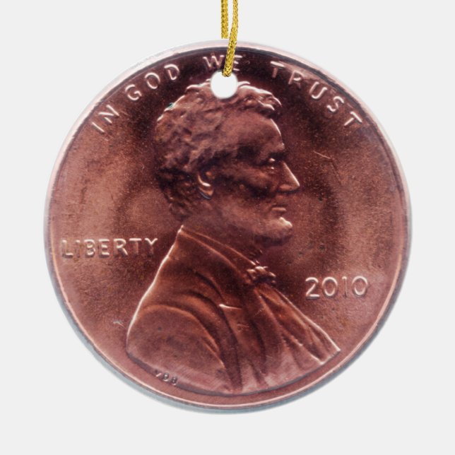 Penny-Verzierung Keramikornament (Vorne)