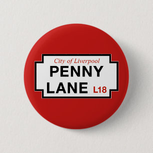 Penny-Weg, Straßenschild, Liverpool, Button
