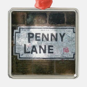Penny-Weg-Straßenschild, Liverpool Großbritannie Ornament Aus Metall