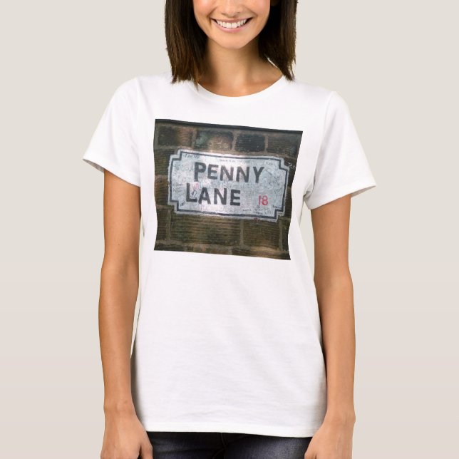 Penny-Weg-Straßenschild T-Shirt (Vorderseite)