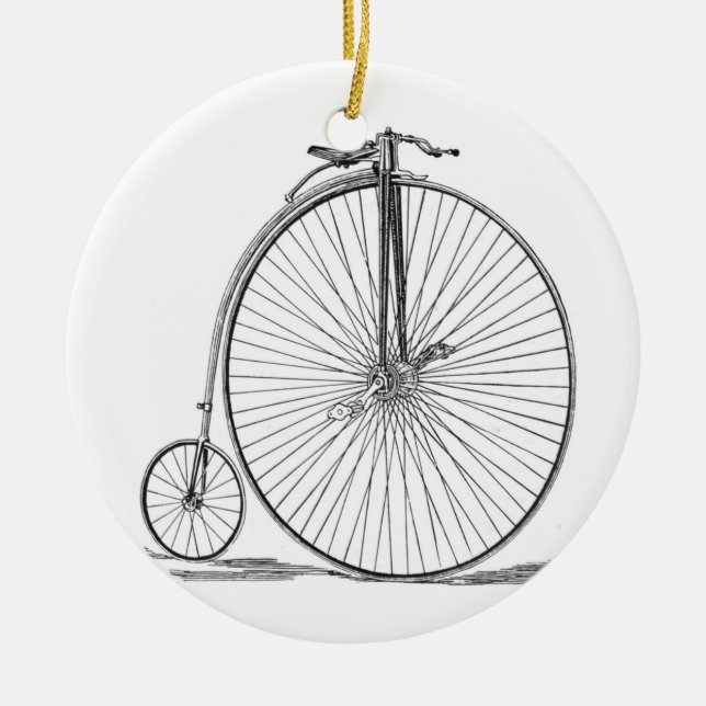 Pennyfarthing Keramikornament (Vorne)