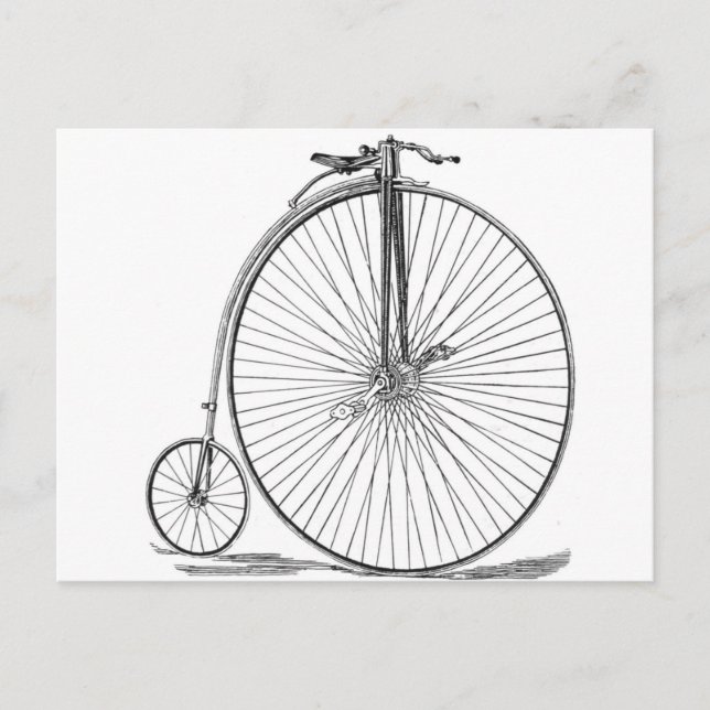 Pennyfarthing Postkarte (Vorderseite)
