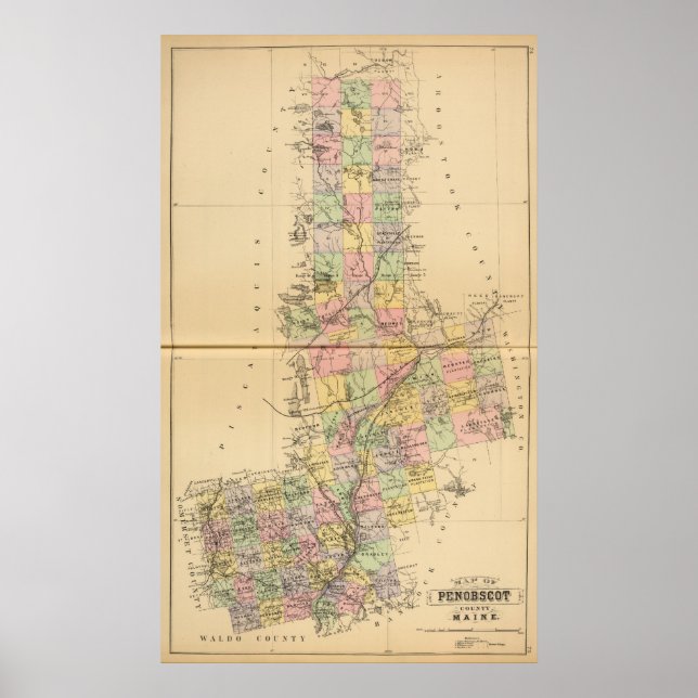 Penobscot Co., Maine Poster (Vorne)