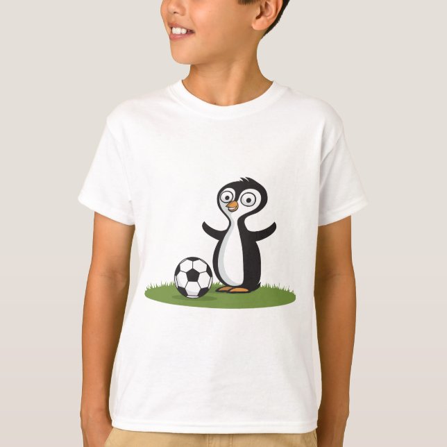Penquin Fußball T-Shirt (Vorderseite)