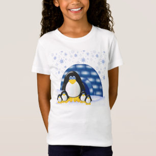 Penquin Party Girls Baby Doll (Angepasst) T-Shirt