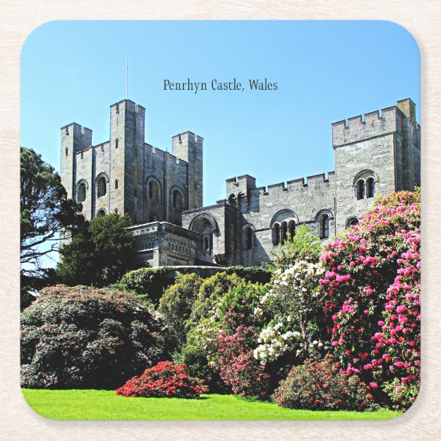 Penrhyn Castle, Wales Rechteckiger Pappuntersetzer (Vorderseite)