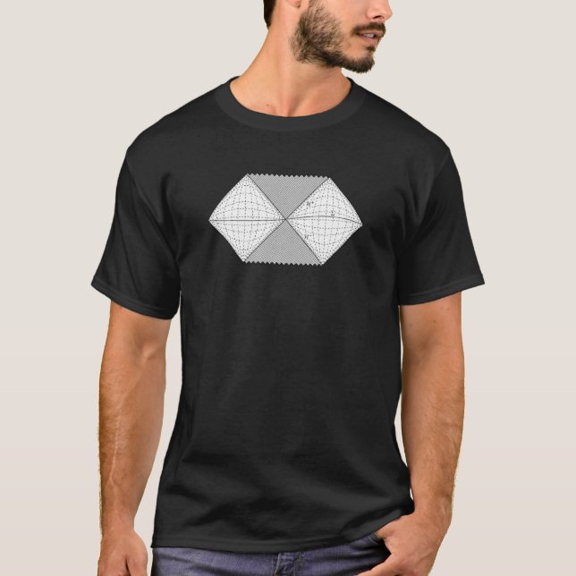 Penrose diagram cool physics diagram for physicist T-Shirt (Vorderseite)