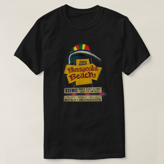 Pensacola Beach Emerald Coast Golf Coast Florida T-Shirt (Design vorne)