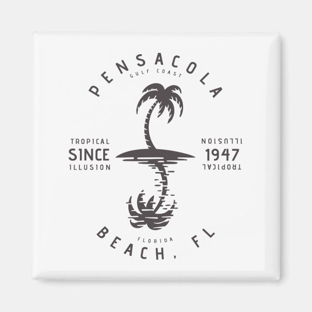 Pensacola Beach FL Magnet (Vorne)