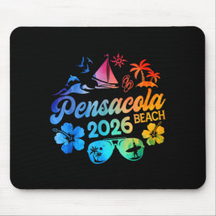 Pensacola Beach Florida 2026 Urlaub Tie Dye Sommer Mousepad