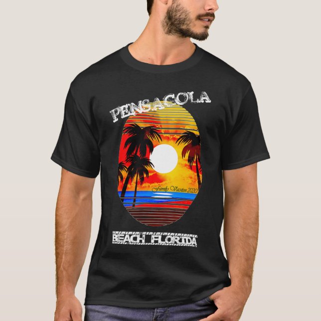 Pensacola Beach Florida Familienurlaub 2020 T-Shirt (Vorderseite)