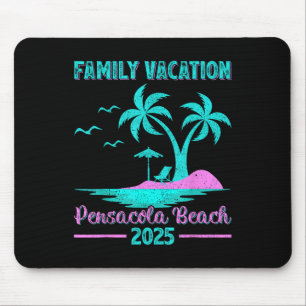 Pensacola Beach Florida Familienurlaub 2025 Palme Mousepad